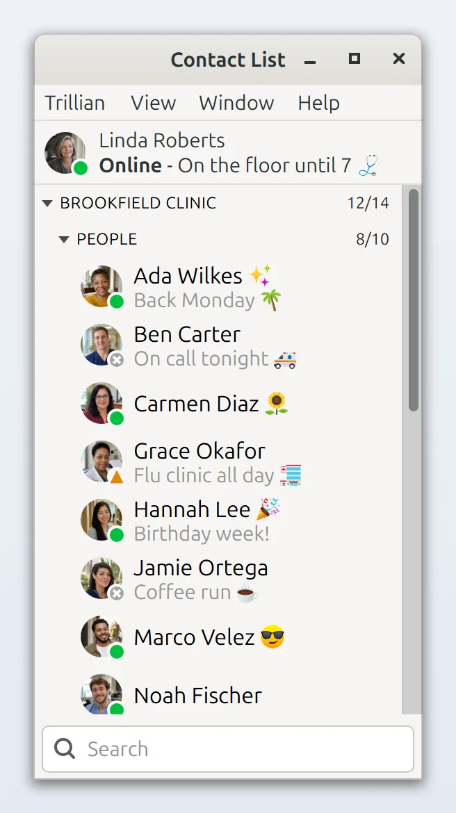 Emoji in names too