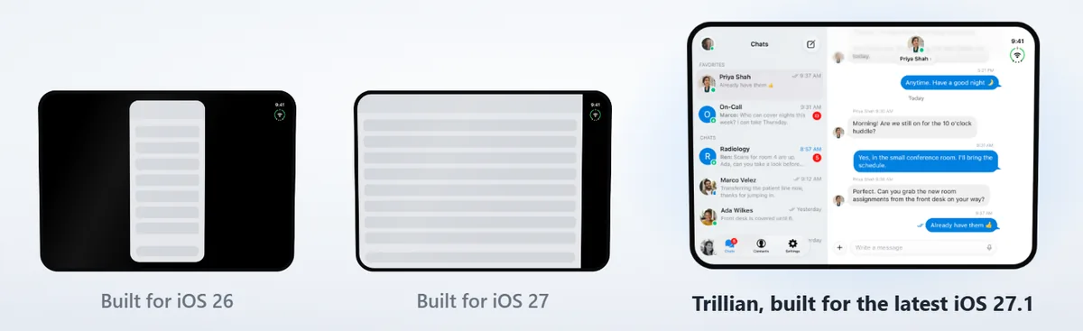 Three ways an app can open
